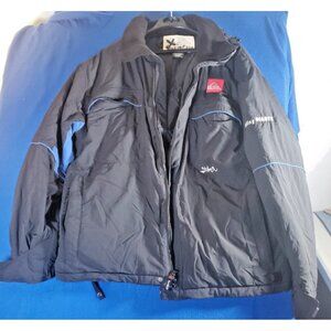 QuickSilver Riding Giants X-Series Coat Black Jacket Men's Size Small